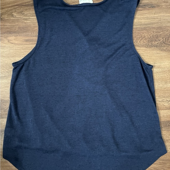 Faux Wrap Tank Navy XL - Picture 4 of 4